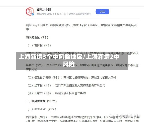 上海新增3个中风险地区/上海新增2中风险-第3张图片