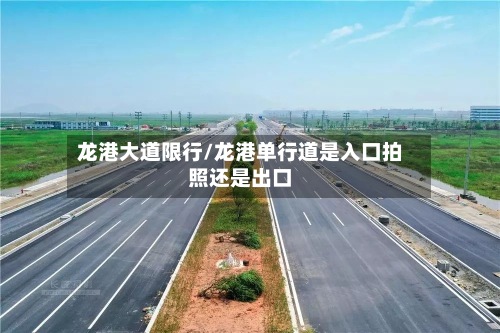 龙港大道限行/龙港单行道是入口拍照还是出口-第2张图片