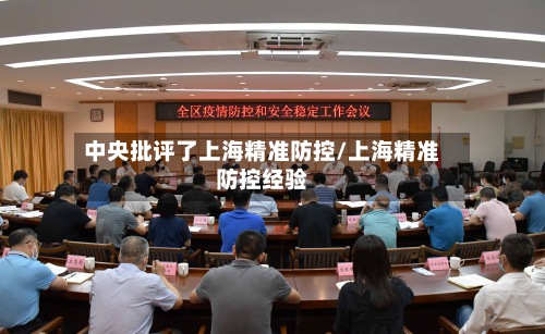 中央批评了上海精准防控/上海精准防控经验
