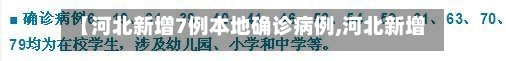 【河北新增7例本地确诊病例,河北新增72例本土病例】-第2张图片