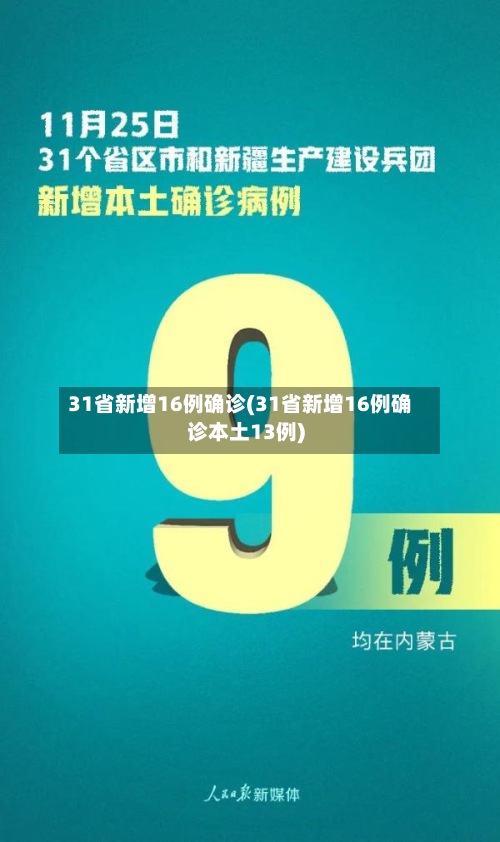 31省新增16例确诊(31省新增16例确诊本土13例)