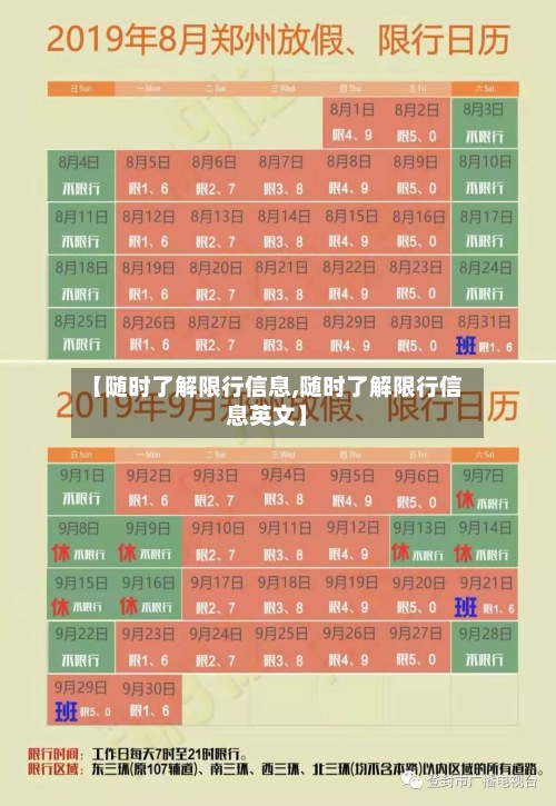 【随时了解限行信息,随时了解限行信息英文】