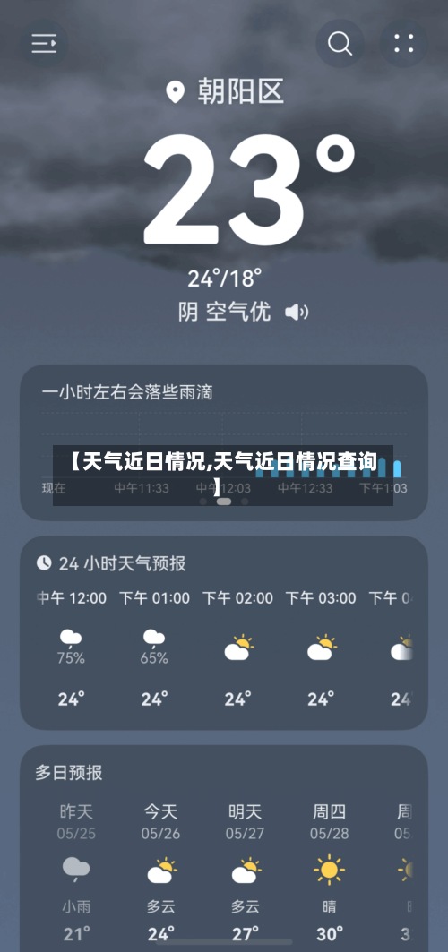 【天气近日情况,天气近日情况查询】