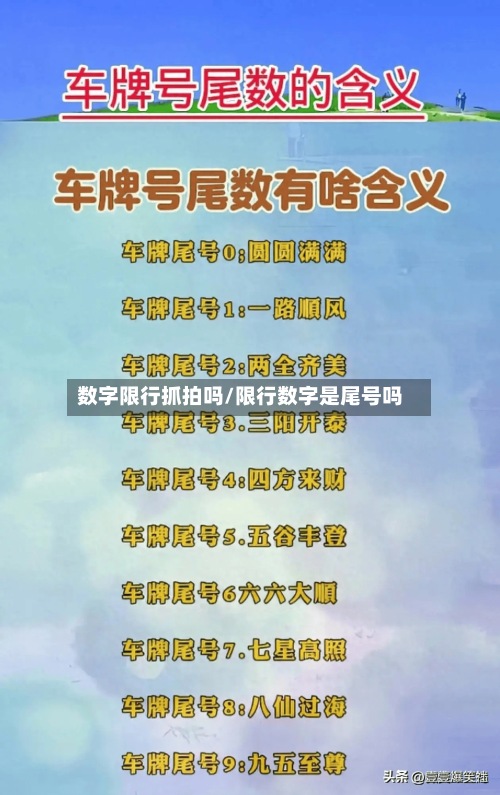 数字限行抓拍吗/限行数字是尾号吗