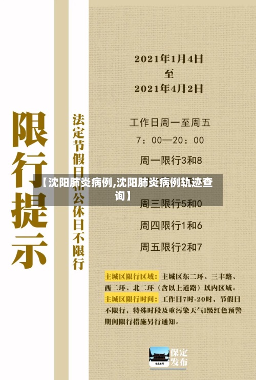 【沈阳肺炎病例,沈阳肺炎病例轨迹查询】-第2张图片