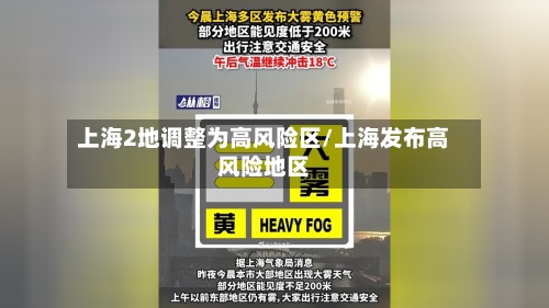 上海2地调整为高风险区/上海发布高风险地区