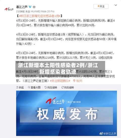 浙江新增本土阳性感染者2例/浙江新增感染者轨迹