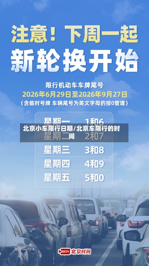 北京小车限行日期/北京车限行的时间-第2张图片