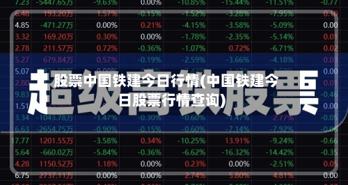 股票中国铁建今日行情(中国铁建今日股票行情查询)-第3张图片