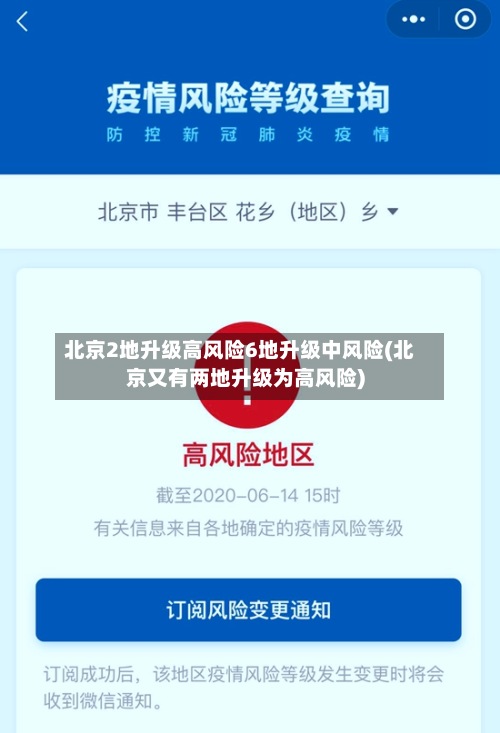 北京2地升级高风险6地升级中风险(北京又有两地升级为高风险)