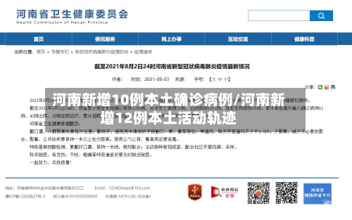 河南新增10例本土确诊病例/河南新增12例本土活动轨迹
