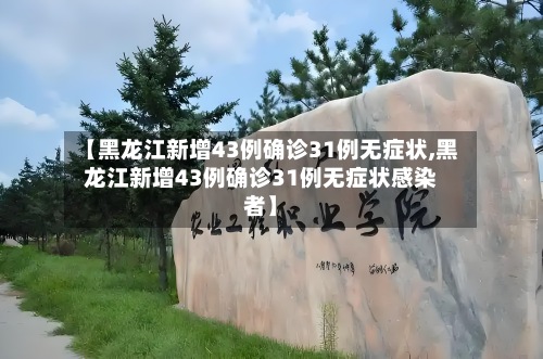 【黑龙江新增43例确诊31例无症状,黑龙江新增43例确诊31例无症状感染者】