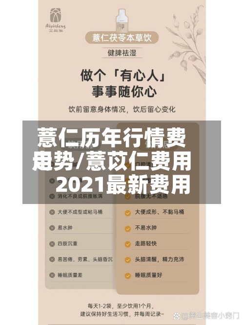 薏仁历年行情费用
走势/薏苡仁费用
2021最新费用