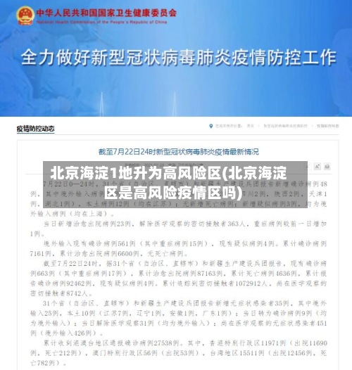 北京海淀1地升为高风险区(北京海淀区是高风险疫情区吗)