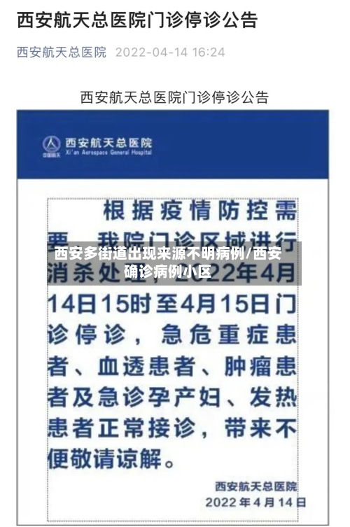 西安多街道出现来源不明病例/西安确诊病例小区-第3张图片