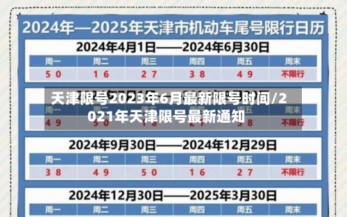 天津限号2023年6月最新限号时间/2021年天津限号最新通知