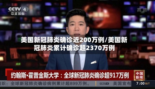 美国新冠肺炎确诊近200万例/美国新冠肺炎累计确诊超2370万例